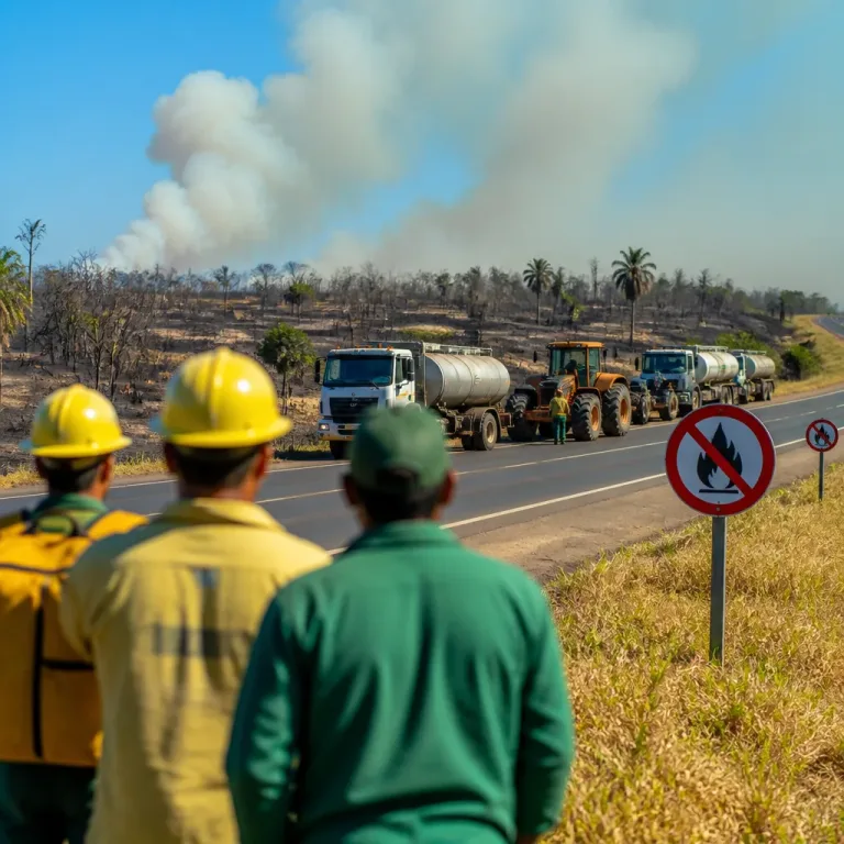 Prefeitura mobiliza equipamentos e alerta população após incêndio que atingiu mais de 300 hectares em Rondonópolis