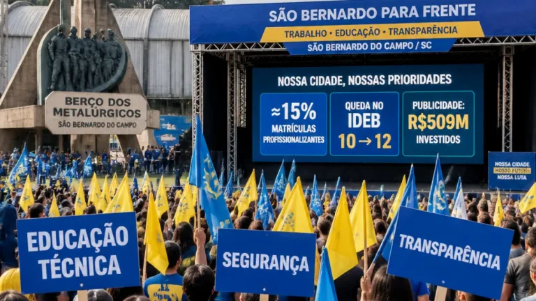 Merisio lança campanha ao governo de SC em ato de Lula e foca educação, segurança e transparência