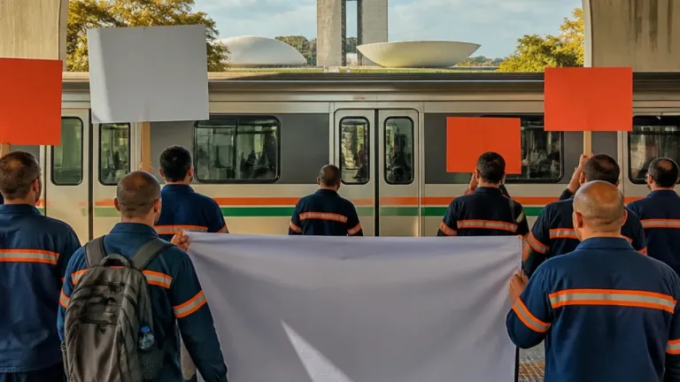 Metroviários do DF aprovam greve por tempo indeterminado a partir de terça-feira