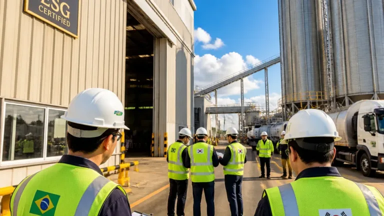 Missão sul‑coreana inspeciona indústria de nutrição animal em MS em auditoria para abrir mercado