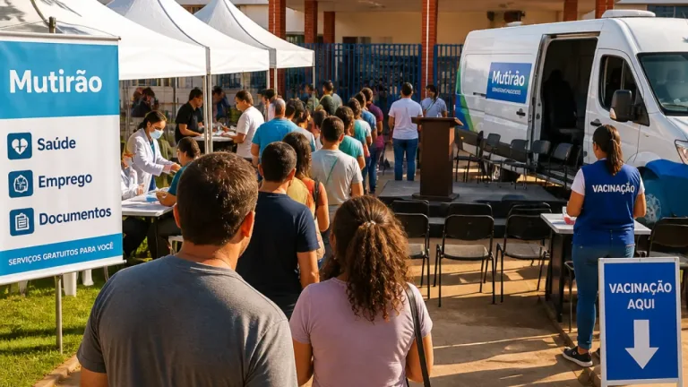 Mutirão em Aparecida de Goiânia reúne serviços de saúde, documentação e emprego neste sábado
