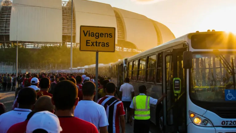 Natal amplia 36 viagens de ônibus para partida na Arena das Dunas