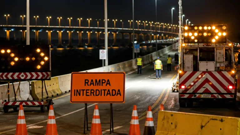 Niterói: rampa de acesso à Ponte Rio–Niterói pela Jansen de Melo será interditada na madrugada
