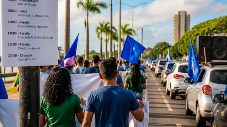 No 39º dia de campanha, candidatos ao governo do Amapá intensificam agendas em Macapá e Laranjal do Jari