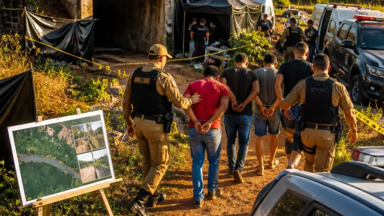 Pai e três filhos são presos como principais suspeitos de quatro mortes em Icaraíma
