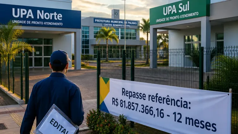 Palmas lança chamamento para gestão das UPAs Norte e Sul com repasse de R$ 81,8 milhões