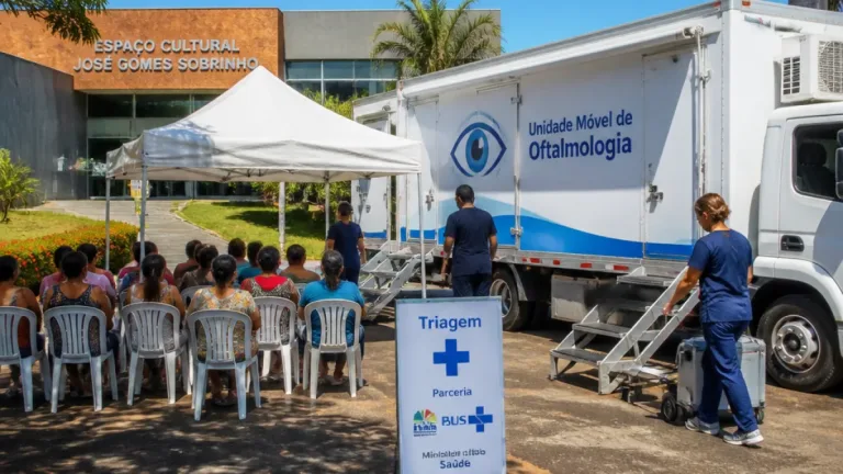 Palmas recebe unidade móvel que fará até 1,4 mil cirurgias de catarata em 45 dias