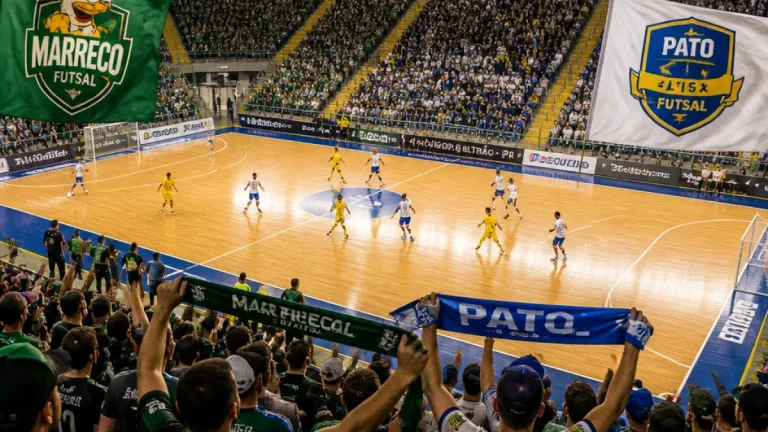 Penúltima rodada do Paranaense de Futsal traz clássicos decisivos, com Marreco x Pato em destaque