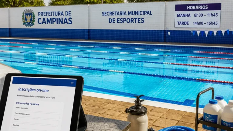 Piscinas públicas de Campinas reabrem e retomam aulas a partir de 9 de setembro