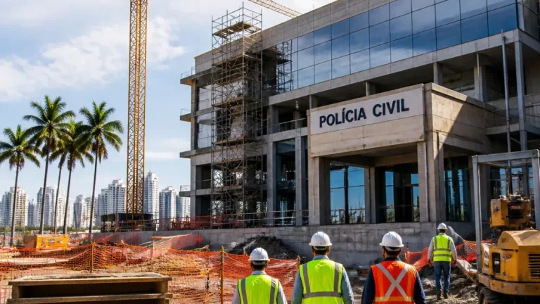 Polícia Civil: obra da nova Central de Flagrantes em Salvador está em estágio avançado, diz delegado-geral