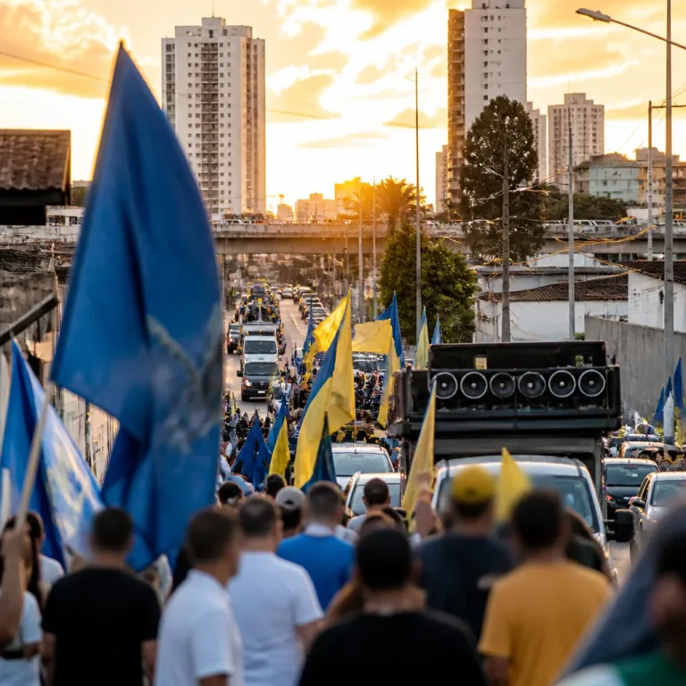Candidatos intensificam caminhadas e carreatas no último fim de semana antes do primeiro turno