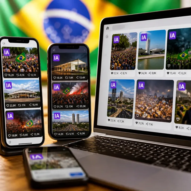 Pesquisa identifica 40 vídeos políticos de IA viralizados entre fevereiro e junho de 2026