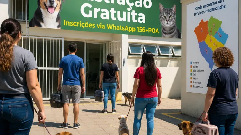 Porto Alegre abre 1.050 vagas gratuitas para castração de cães e gatos em nova etapa da campanha