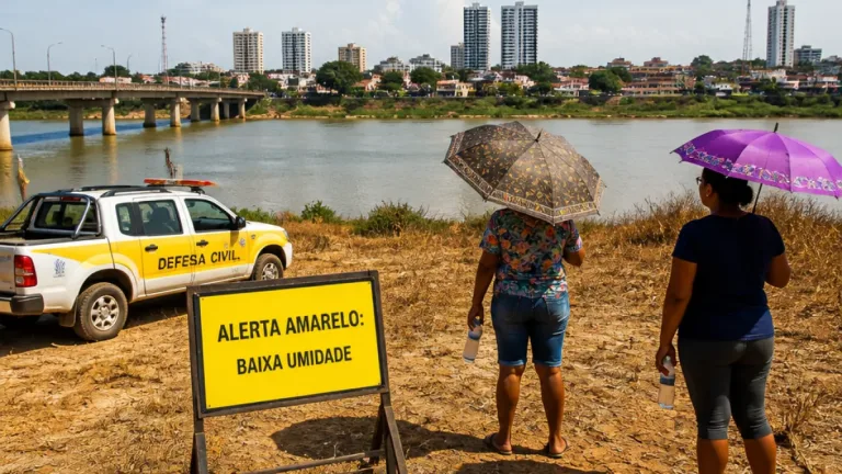 Porto Velho entra em alerta amarelo por baixa umidade e risco de incêndios