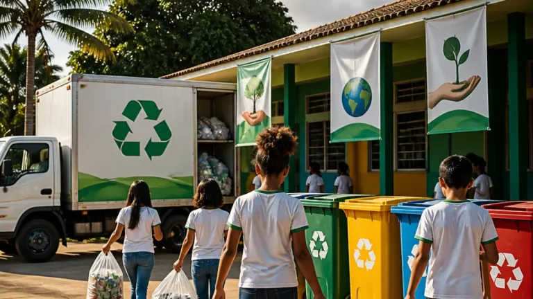Porto Velho: gincana escolar 'Consciência Limpa' mobiliza alunos e cooperativas de reciclagem
