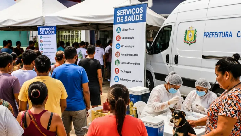 Prefeitura de Macapá leva saúde e serviços a famílias do Ariri em ação integrada