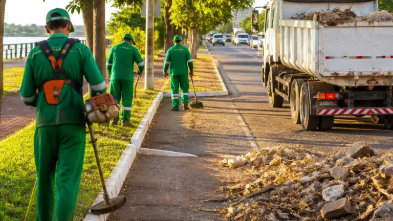 Prefeitura de Palmas intensifica controle de vegetação e limpeza em diversos setores