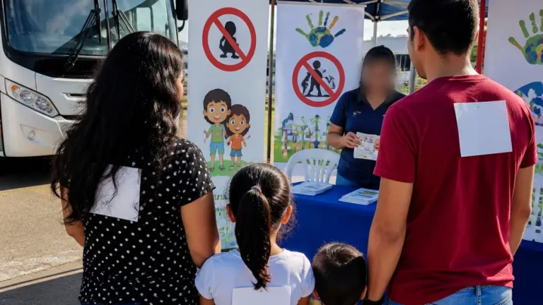 Promotoria orienta pais em Macapá durante Expofeira 2026 para prevenir perdas e trabalho infantil