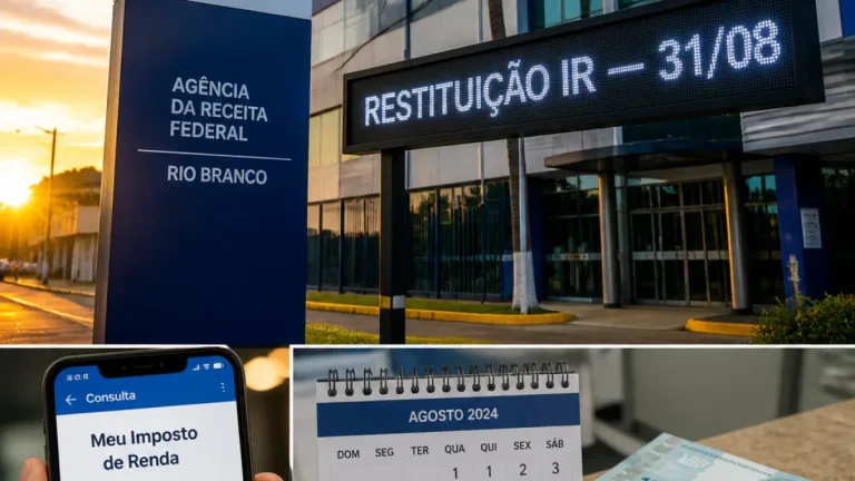 Quarto lote do IR vai liberar R$ 3,2 milhões para 1.343 acreanos em 31 de agosto