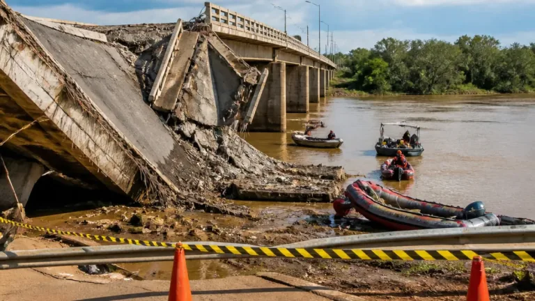 Queda de ponte sobre o Taquari em Coxim reacende debate sobre segurança de obras em MS
