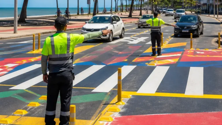 Recife implanta urbanismo tático em Boa Viagem para reduzir conflitos viários e proteger pedestres