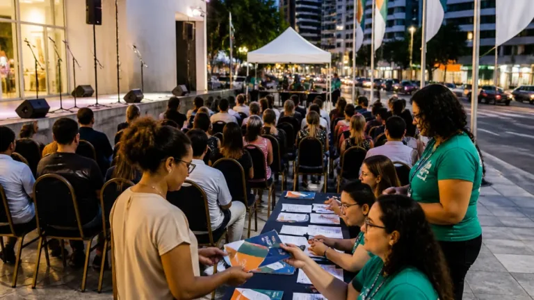 Renan Santos faz ato público em João Pessoa para apresentar propostas da campanha presidencial
