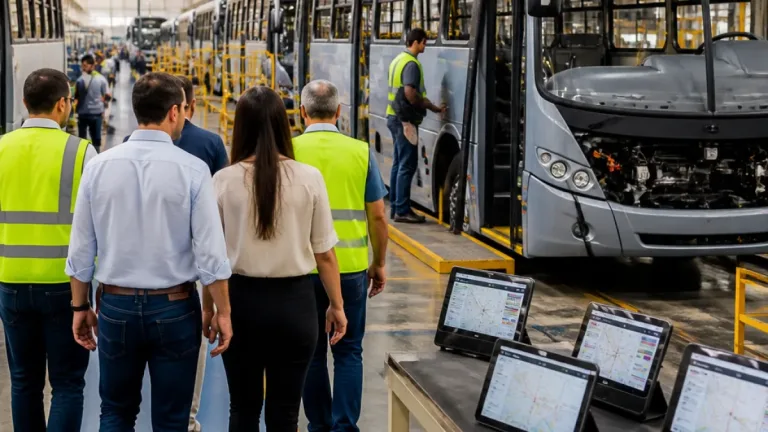 Rio Branco acompanha implantação do novo modelo de transporte e produção de 60 ônibus