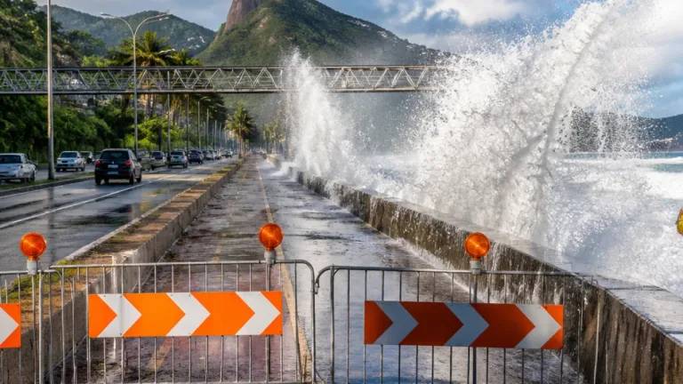 Rio de Janeiro tem aviso de ressaca; ciclovia Tim Maia é interditada entre São Conrado e Vidigal