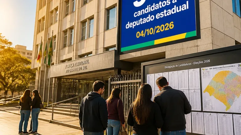 RS terá 541 candidatos a deputado estadual nas eleições de 2026; votação em 4 de outubro
