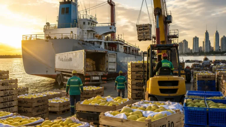 Safra de melão do RN parte para exportação com previsão de 250 mil toneladas e R$ 1,42 bi