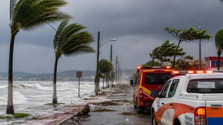 Santa Catarina em alerta de perigo por tempestades com ventos de até 100 km/h