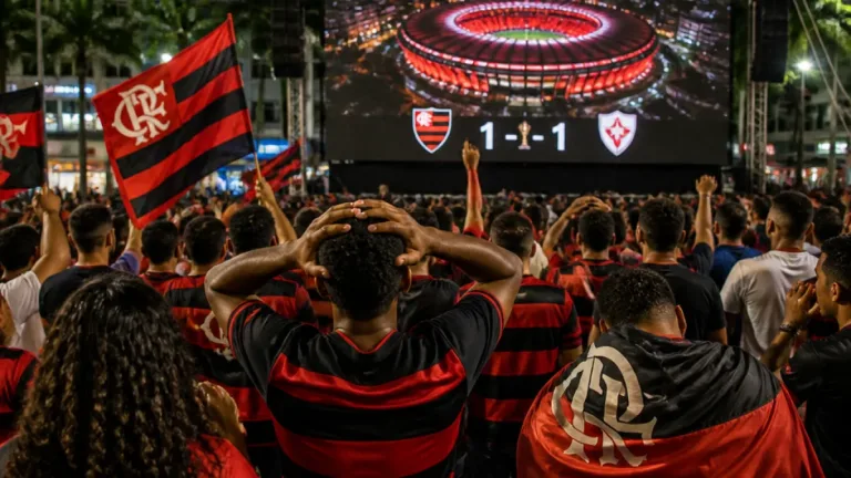 São Gonçalo acompanha empate no Maracanã e avanço do Flamengo à semifinal da Libertadores