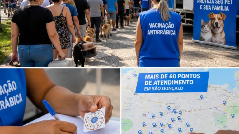 São Gonçalo mobiliza mais de 60 postos para campanha antirrábica com meta de 120 mil animais