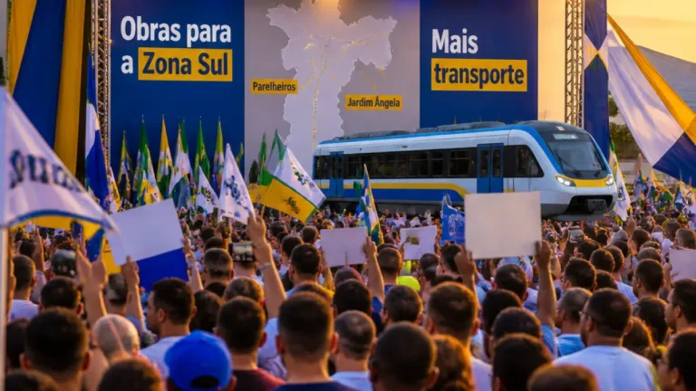São Paulo: Tarcísio participa de comício na Zona Sul e anuncia obras e apoios para aliados