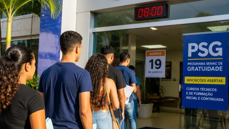 Senac/SE abre inscrições para dezenas de cursos gratuitos do PSG com início em 19 de agosto