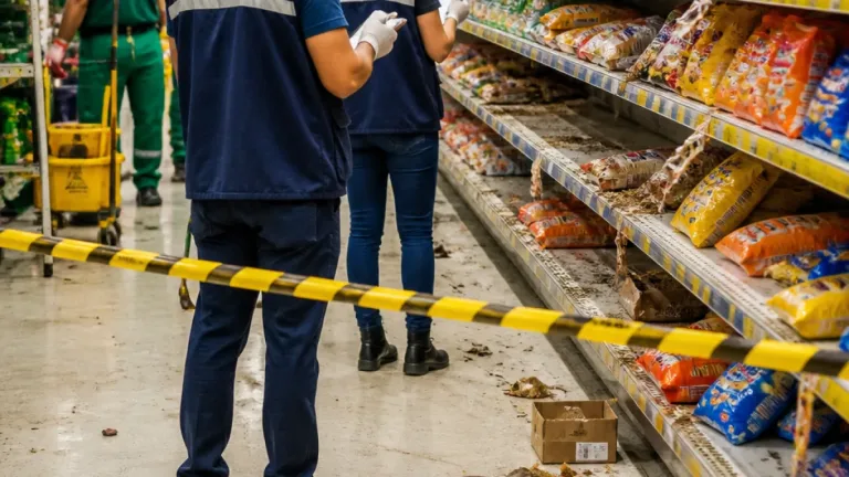 Serra: fiscalização apreende cerca de 9 toneladas de alimentos em supermercado de Colina de Laranjeiras