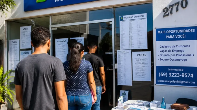 Sine de Porto Velho abre vagas e orienta candidatos sobre documentos e locais de atendimento