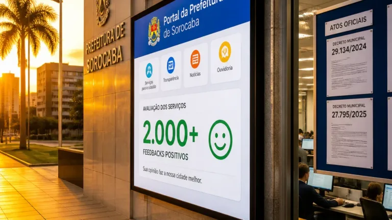 Sorocaba adota política de comunicação simples e registra salto nas avaliações do portal
