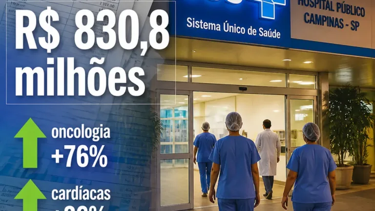 Tabela SUS Paulista amplia cirurgias em Campinas: oncologia sobe 76% e cardíacas 26%