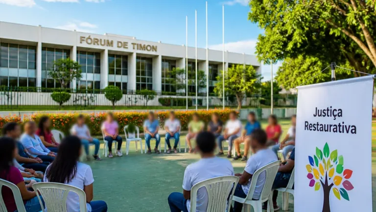 TJMA amplia práticas de Justiça Restaurativa em Timon com ações em escolas e órgãos locais