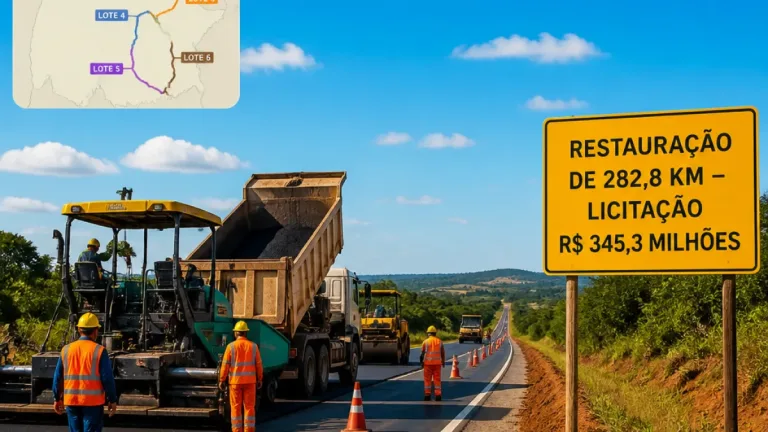 Tocantins lança licitação de R$ 345,3 milhões para recuperar 282,8 km de rodovias estaduais