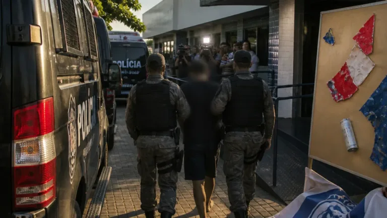 Torcedor do Sport que agrediu policial em partida em Maceió é preso em Pernambuco