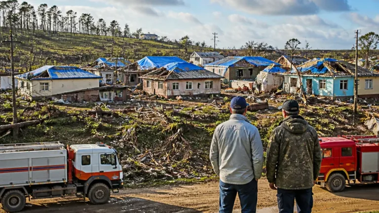 Tornado devasta áreas rurais de Piraí do Sul; 20 casas atingidas e famílias desalojadas