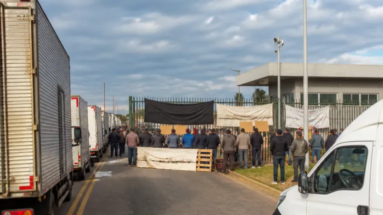 Trabalhadores dos Correios bloqueiam principal centro de triagem em Porto Alegre no terceiro dia de greve