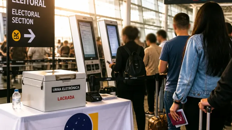 TRE-SP instala seção eleitoral no Aeroporto de Guarulhos para Eleições 2026