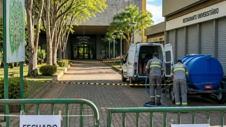 Ufal suspende atividades presenciais no Campus A.C. Simões em Maceió por falha no abastecimento