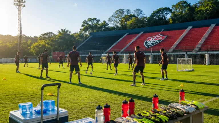 Vitória retoma treinos no Barradão e prepara time para duelo com o Botafogo