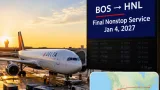 Delta Air Lines will end Boston–Honolulu nonstop service; final flight Jan. 4, 2027