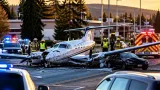 Emergency aircraft landing in Prince George kills one after striking vehicles on busy road