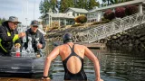 Nanaimo-area swimmer sets record crossing Strait of Georgia to Nanoose